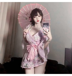 FEE ET MOI - Embroidered Floral Kimono (Pink)